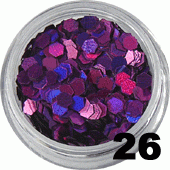 Ozdoba do paznokci Hologramy Normal fioletowe holo w pojemniczku 5ml- 26