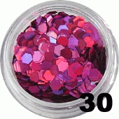 Ozdoba do paznokci Hologramy Normal fuksja hologram w pojemniczku 5ml- 30