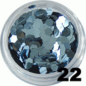 Ozdoba do paznokci Hologramy Normal turkusowe w pojemniczku 5ml- 22