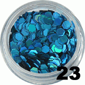 Ozdoba do paznokci Hologramy Normal lazurowe w pojemniczku 5ml- 23