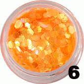 Ozdoba do paznokci Hologramy Normal morelowe w pojemniczku 5ml- 6