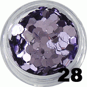 Ozdoba do paznokci Hologramy Normal stalowe w pojemniczku 5ml- 28