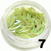 Ozdoba do paznokci Kocie oczka pistacjowe w pojemniczku 5ml - 7