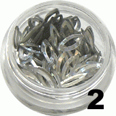 Ozdoba do paznokci Kocie oczka srebrne w pojemniczku 5ml - 2