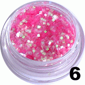 Kostka hologramowa mini różowa aqua 5ml - 6