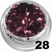 Kostka hologramowa mini wiśniowy brąz 5ml - 28