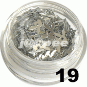 Króliczki do zdobienia paznokci srebrne 5ml - 19