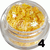 Ozdoba do paznokci Kwiatki pełne słoneczne w pojemniczku 5ml - 4