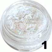 Kwiatki ramka białe 5ml - 1