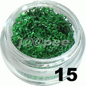 Kwiatki ramka ciemna zieleń hologram 5ml - 15