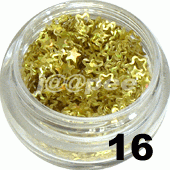 Kwiatki ramka piaskowe złoto 5ml - 16