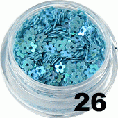 Kwiatki z dziurką błękitne 5ml - 26
