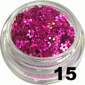 Kwiatki z dziurką fuksja 5ml - 15