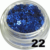 Kwiatki z dziurką granatowe 5ml - 22