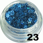 Kwiatki z dziurką lazurowe 5ml - 23