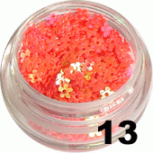 Kwiatki z dziurką łososiowe 5ml - 13