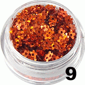 Kwiatki z dziurką miedziane 5ml - 9