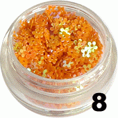 Kwiatki z dziurką pomarańczowe 5ml - 8