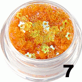 Kwiatki z dziurką pomarańczowe aqua 5ml - 7