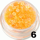 Kwiatki z dziurką słoneczne aqua 5ml - 6