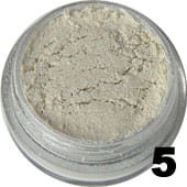 Masa perłowa do paznokci i makijażu iskrząca na srebrno 3ml - 5