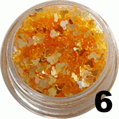 Ozdoba do paznokci Myszka Miki pomarańczowa w w pojemniczku 5ml - 6