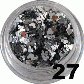 Ozdoba do paznokci Myszka Miki srebrna w w pojemniczku 5ml - 27