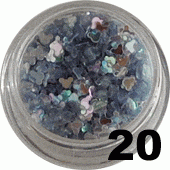 Ozdoba do paznokci Myszka Miki stalowa w w pojemniczku 5ml - 20