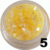 Ozdoba do paznokci Myszka Miki żółta aqua w w pojemniczku 5ml - 5