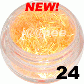 Ozdoba do paznokci nitki jasny pomarańcz w pojemniczku 5ml - 24