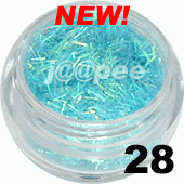 Ozdoba do paznokci nitki jasnoniebieskie w pojemniczku 5ml - 28