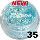 Ozdoba do paznokci nitki cyjan w pojemniczku 5ml - 35