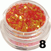 Ozdoba do paznokci Piegi czerwone aqua w pojemniczku 5ml - 8