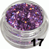 Ozdoba do paznokci Piegi fioletowe hologram w pojemniczku 5ml - 17