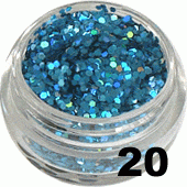 Ozdoba do paznokci Piegi lazurowe hologram w pojemniczku 5ml - 20