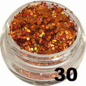 Ozdoba do paznokci Piegi miedziane hologram w pojemniczku 5ml - 30