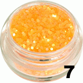 Ozdoba do paznokci Piegi pomarańczowe aqua neon w pojemniczku 5ml - 7