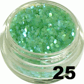 Ozdoba do paznokci Piegi zielone aqua w pojemniczku 5ml - 25