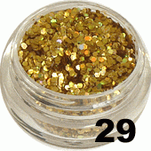 Ozdoba do paznokci Piegi złote hologram w pojemniczku 5ml - 29