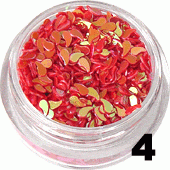 Ozdoba do paznokci Przecinki czerwone pojemniczku 5ml - 4