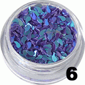 Ozdoba do paznokci Przecinki fioletowe w pojemniczku 5ml - 6