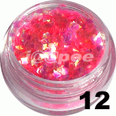 Ozdoba do paznokci Romby różowe neon  w pojemniczku 5ml - 12