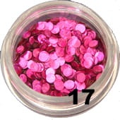 17.Kółeczka pełne do zdobienia paznokci multi róż 5 ml