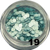 19.Kółeczka pełne do zdobienia paznokci morski mix 5 ml