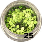 25 Kółeczka pełne do zdobienia paznokci 5ml