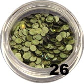 26.Kółeczka pełne do zdobienia paznokci khaki 5 ml