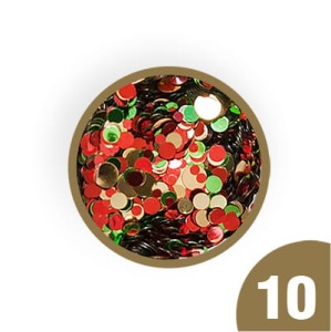 10.Kolorowe konfetti do zdobień w słoiczku 3 ml