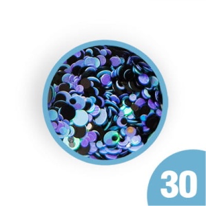 30. Kolorowe konfetti do zdobień w słoiczku 3 ml