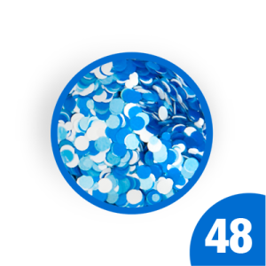 48. Kolorowe konfetti do zdobień w słoiczku 3 ml