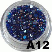 Ozdoba do paznokci Cyrkonie opalizujące granatowe - A12